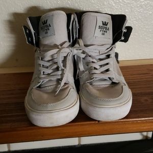 White high top supras